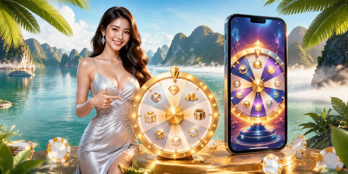 Người chơi thưởng thức roulette với tầm nhìn vịnh Hạ Long